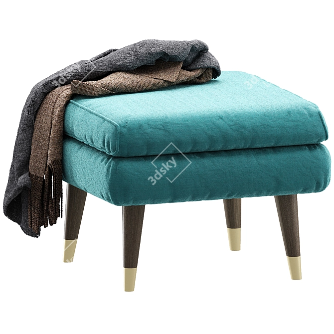  La Redoute Pouf Ottoman 3D model image 1