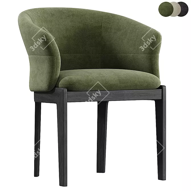 DEVON Easy Chair - Modern Elegance 3D model image 1