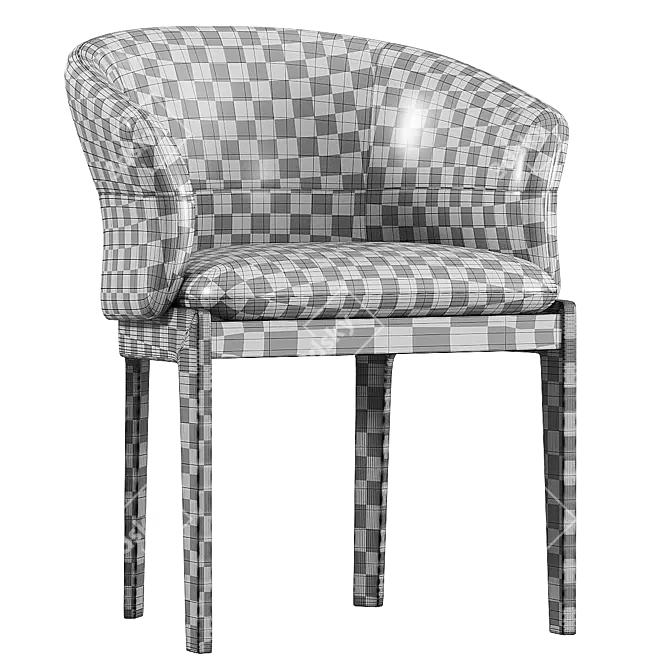 DEVON Easy Chair - Modern Elegance 3D model image 4