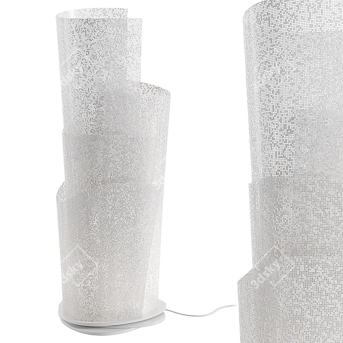 Perforated Blossom Table Lamp 3D model image 1