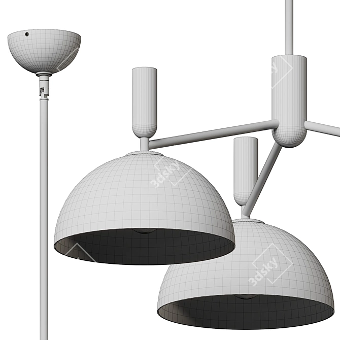 **Sculptural Dome Pendant Light** 3D model image 4