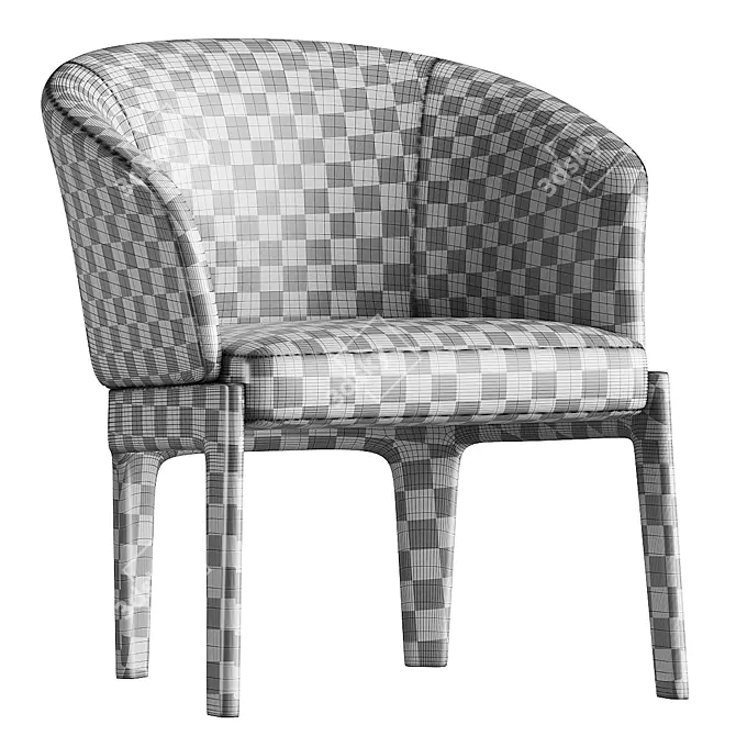 Modern Comfort: Chelsea Easy Chair 3D model image 4