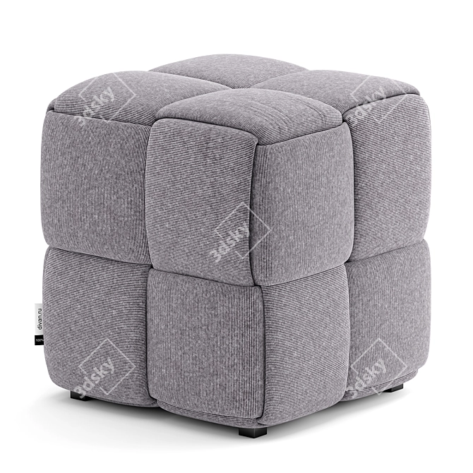 Lavender Linia Pouf 3D model image 1