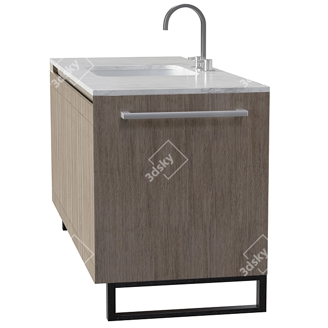 Modern Storage Vanity Coventry Unit 3D model image 2