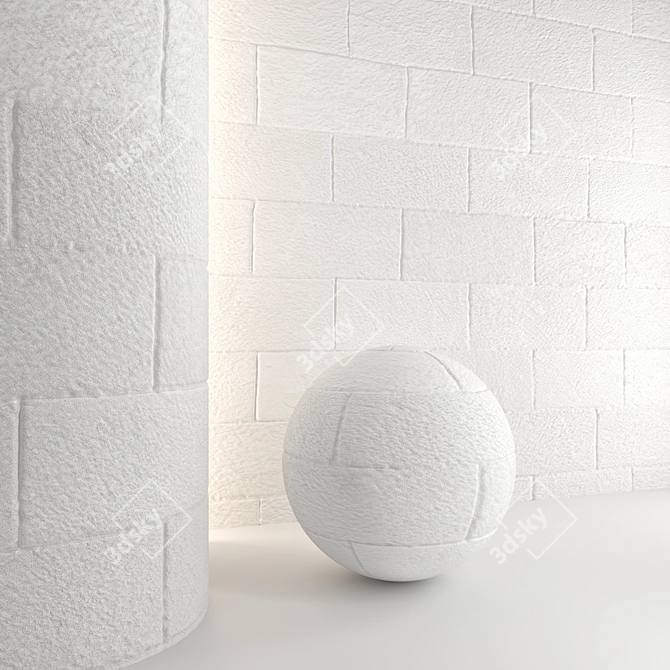 Stone Wall 3D Model Pack 3D model image 3