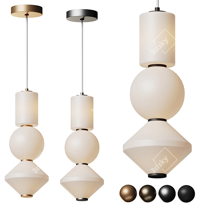 Bijou Collection: Modern Geometric Elegance 3D model image 1