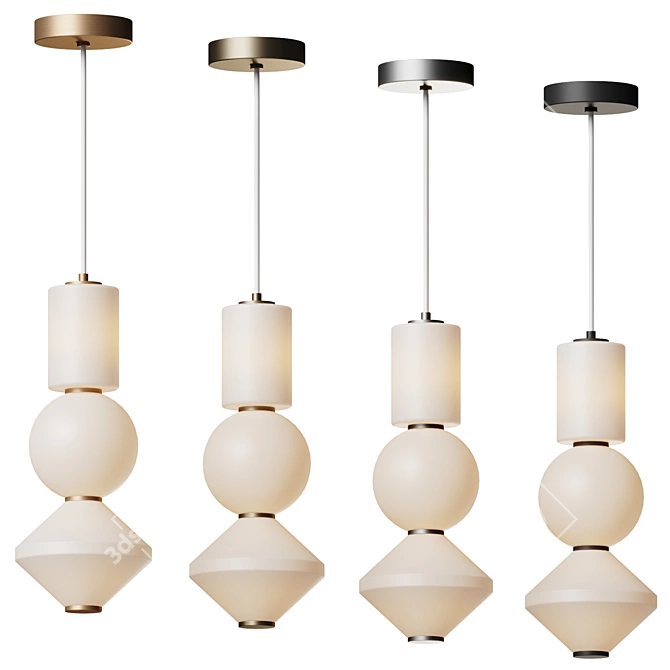 Bijou Collection: Modern Geometric Elegance 3D model image 2