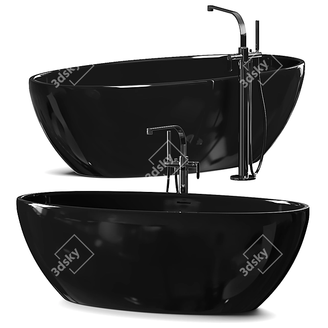 Flaminia App Pietraluce Bathtub | Freestanding 3D model image 2