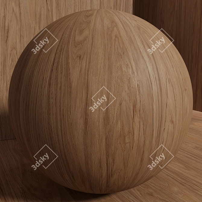 Walnut Seamless Wood Material Set 3D model image 3