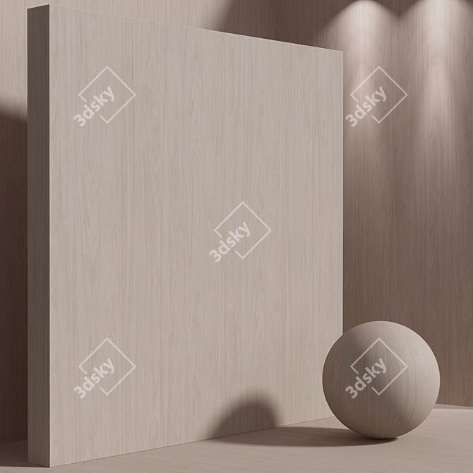 Walnut Seamless Wood Material Set 3D model image 6