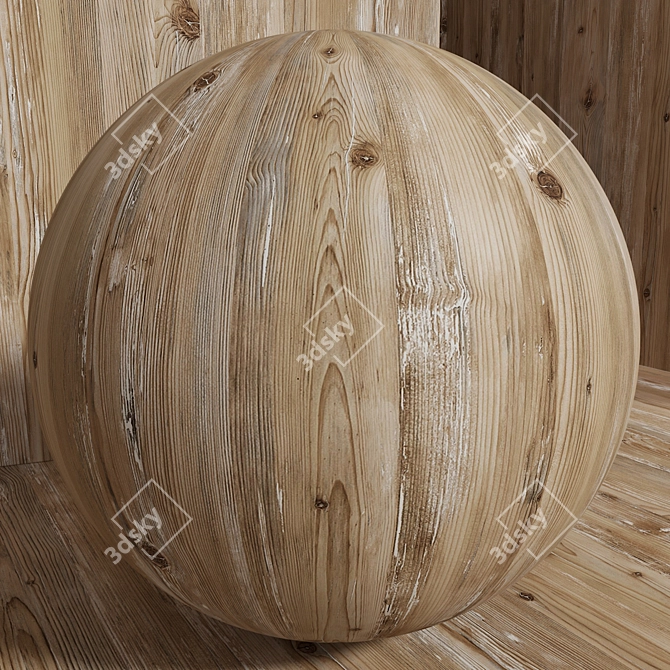 Seamless Pine Plank Set 169 3D model image 4