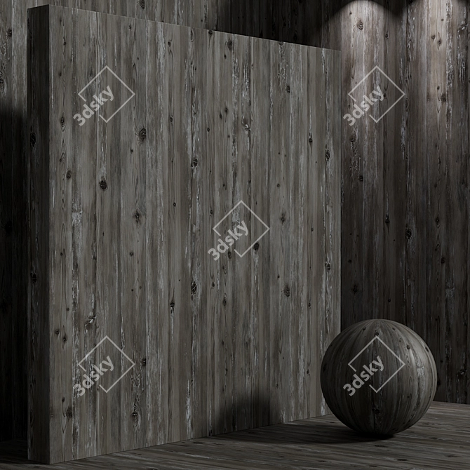 Seamless Pine Plank Set 169 3D model image 7