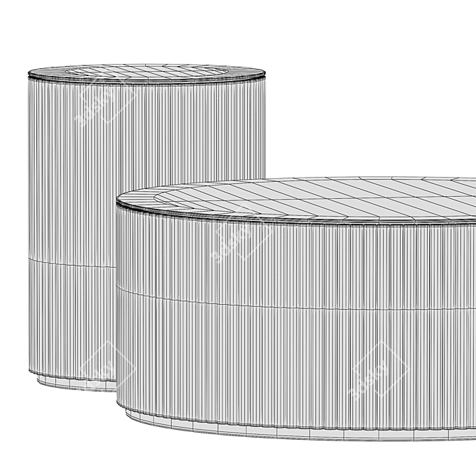 Sleek Asplund Accent Tables 3D model image 5