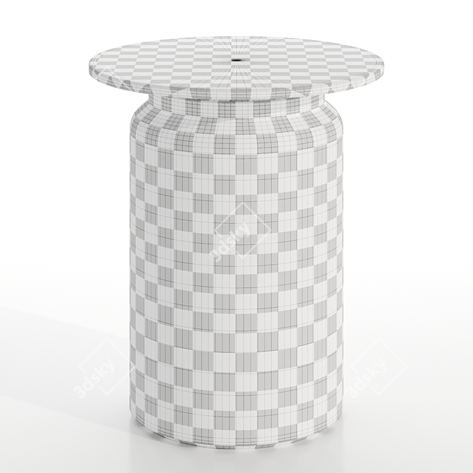 Stylish Panarea Ceramic Coffee Table 3D model image 6