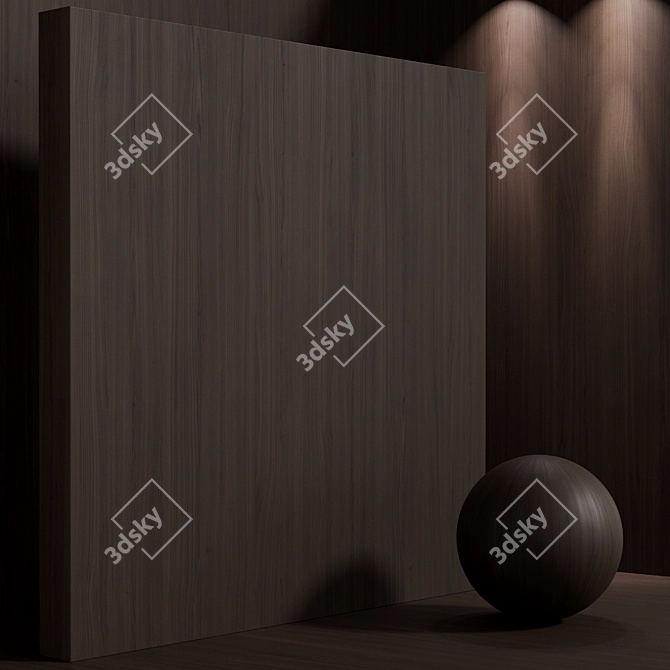 Seamless Cherry Wood Texture Set 3D model image 5