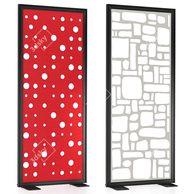 BuzziFalls Pebbles Dots Divider 3D model image 1