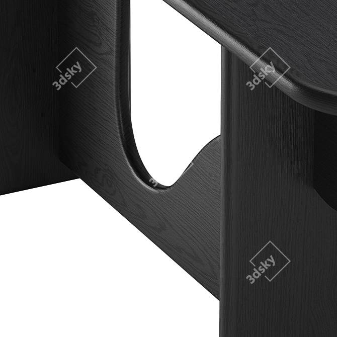 Elegant Modern Rubio Console Table 3D model image 3