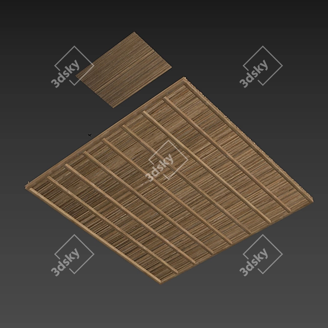 Geometric Beam Decor Set 3D model image 4