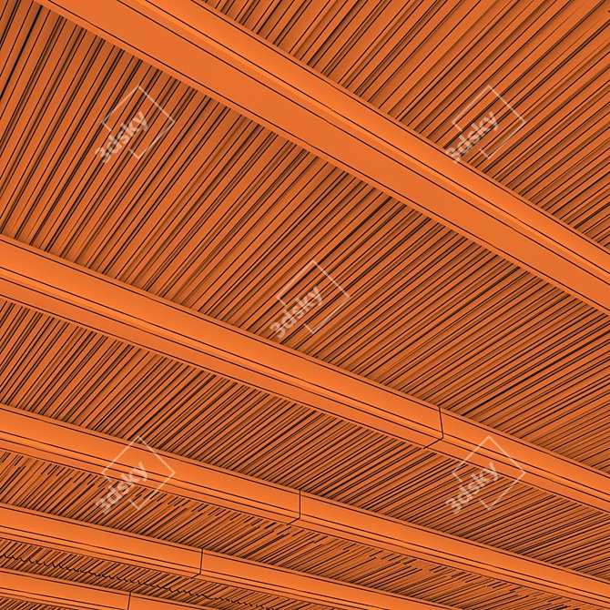Geometric Beam Decor Set 3D model image 5