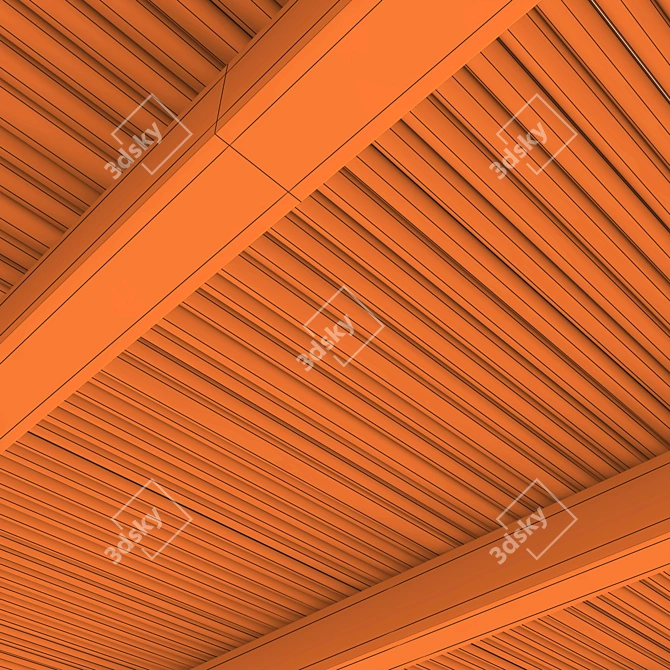 Geometric Beam Decor Set 3D model image 6