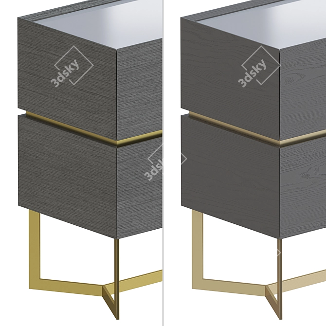 "Sakhalin" Collection Chest of Drawers - 3 Colors 3D model image 5