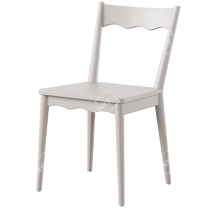 Stella Dining Chair in Velvet 3D model image 7