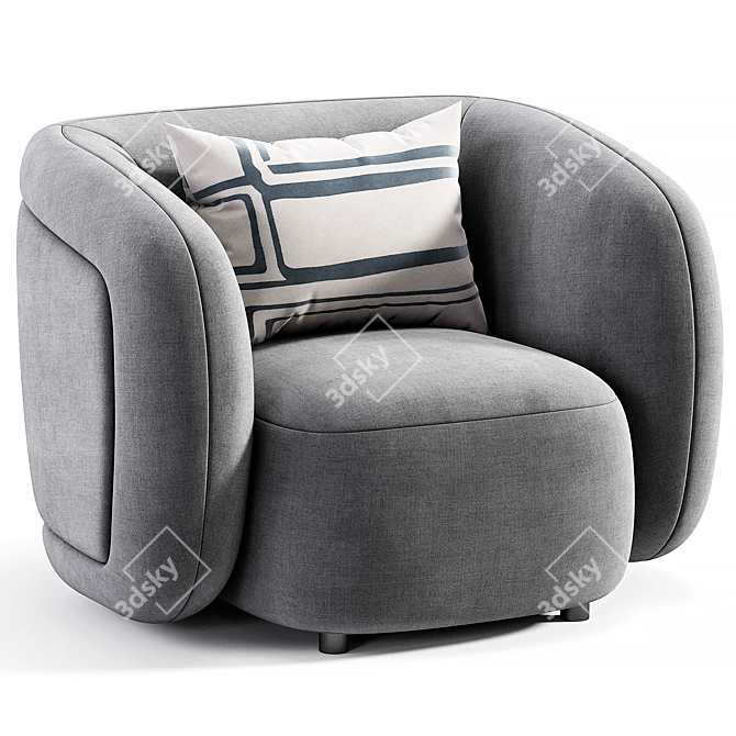 Modern Chic VOLTA Armchair Design 3D model image 3