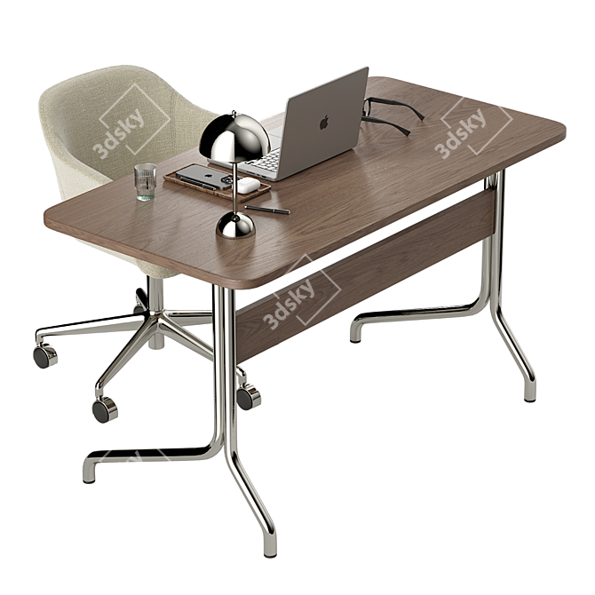 Apple Workspace Set 3D model image 3