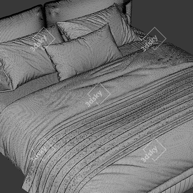 Modern Blend Bed 2013 Model 3D model image 4