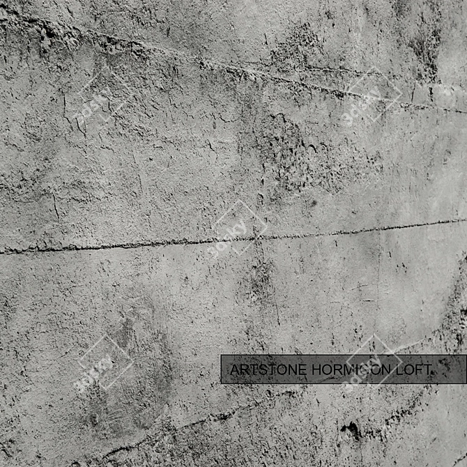 Bold Seamless Concrete Texture 3D model image 1