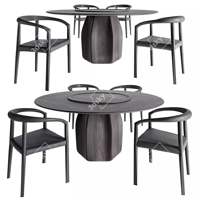 Sleek Molteni C. Furniture Set 3D model image 1