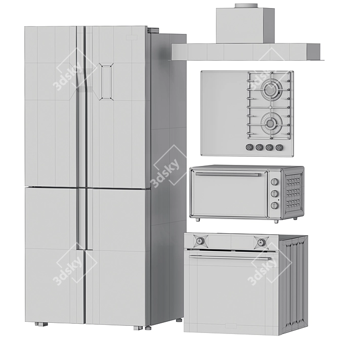  Modern Kitchen Appliance Collection 3D model image 7