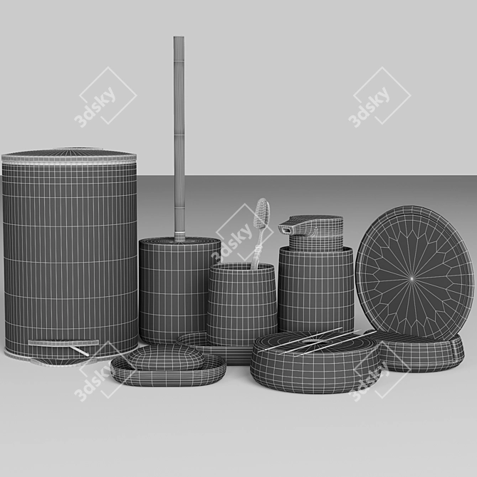 Modern Bath Accessory Collection SONO 3D model image 3