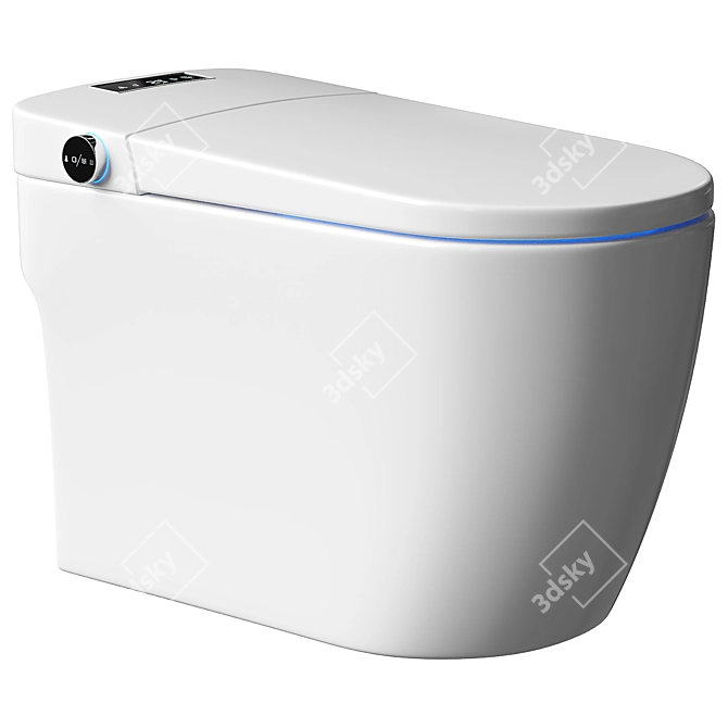 Smart Self-Cleaning One-Piece Toilet 3D model image 1