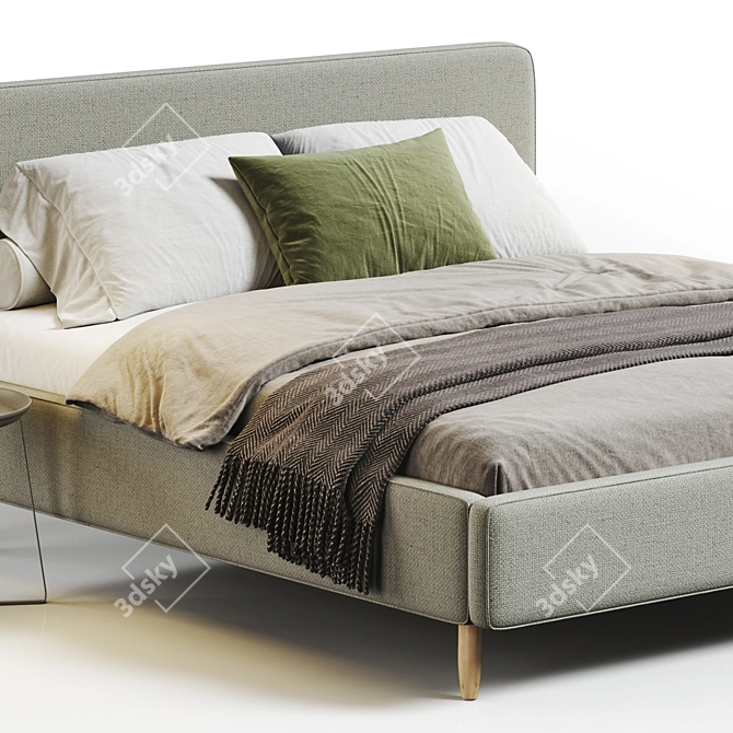 Stylish Morteens Polsterbett Mattress Bed 3D model image 2
