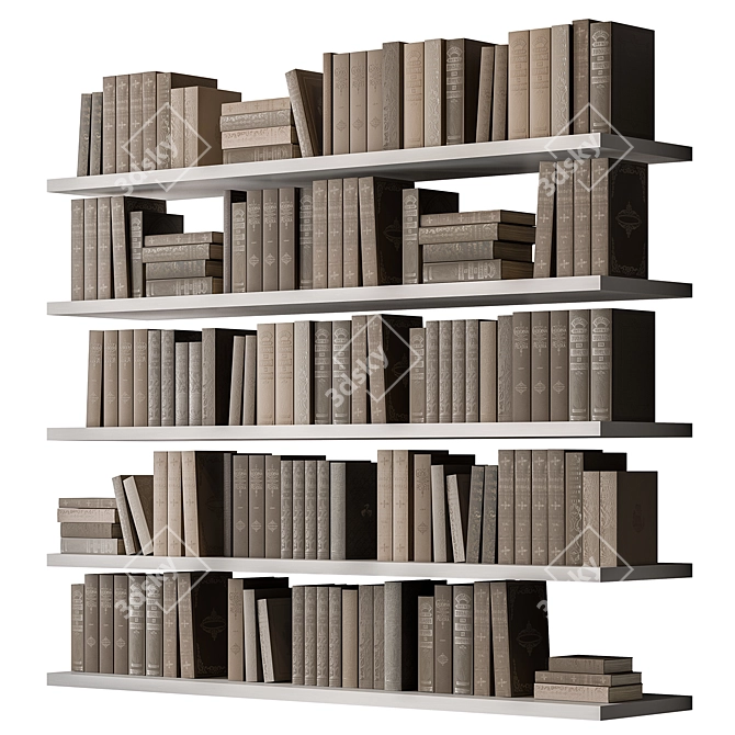 Vintage Book Set - Classic Collection 3D model image 3