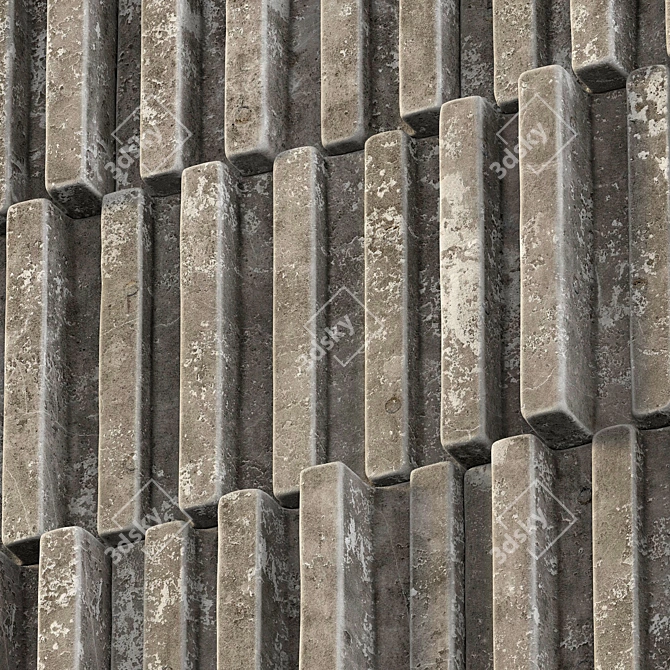 Smooth Stone Decor Set 3D model image 3
