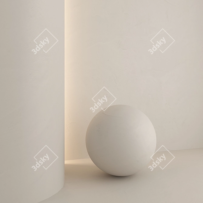 Luxury 3D Decorative Plaster Set 3D model image 1