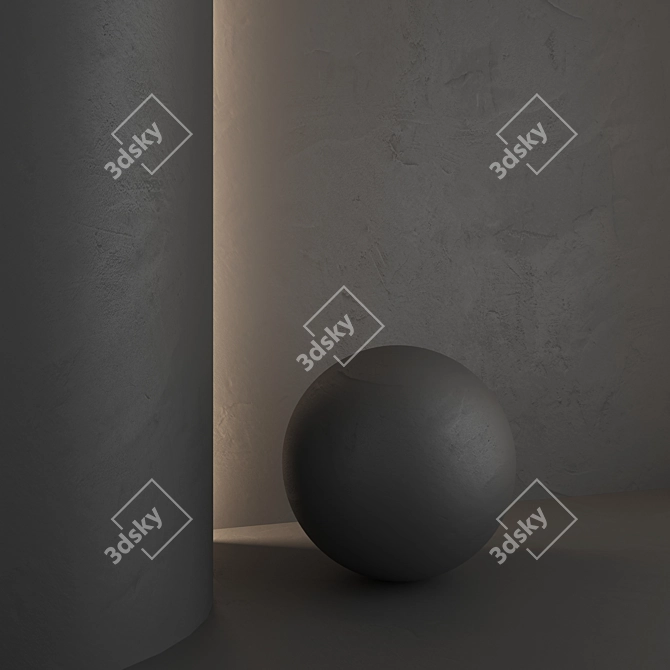 Luxury 3D Decorative Plaster Set 3D model image 4
