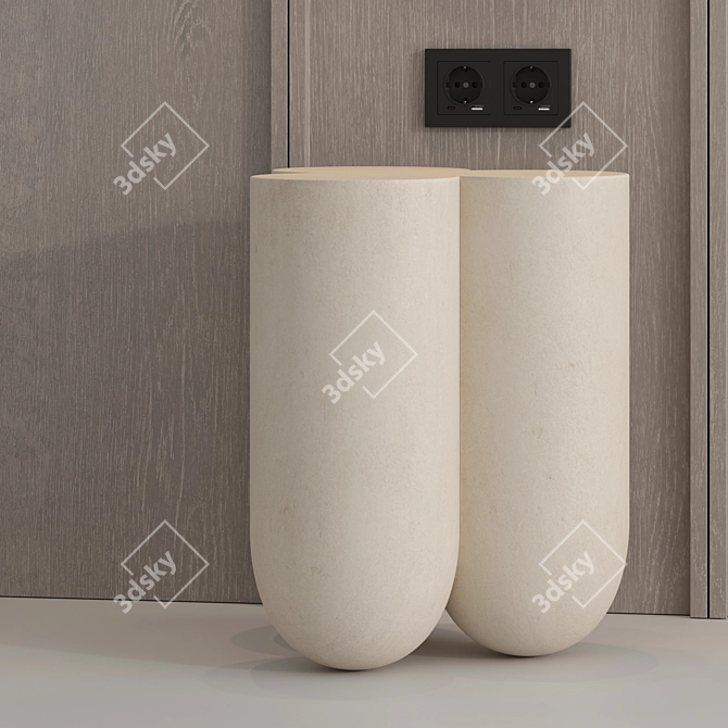 Luxury 3D Wall Panel Set 3D model image 3