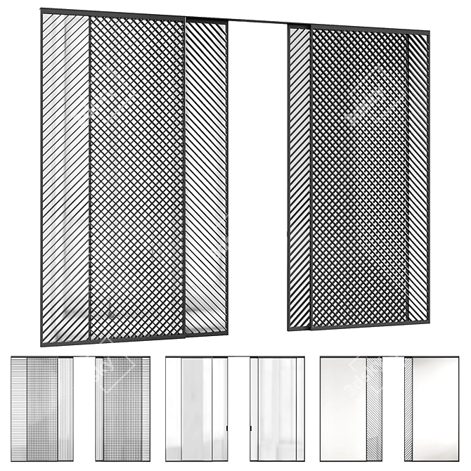 Sliding Door Collection by ADL 3D model image 1