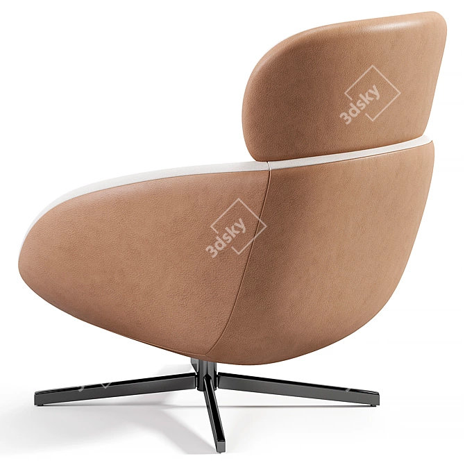 Elegant Minotti Russell Armchair 3D model image 6