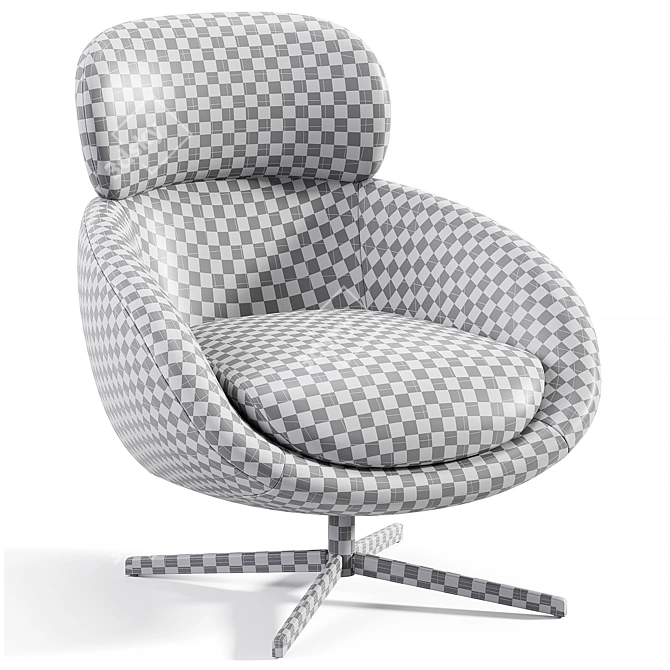 Elegant Minotti Russell Armchair 3D model image 7