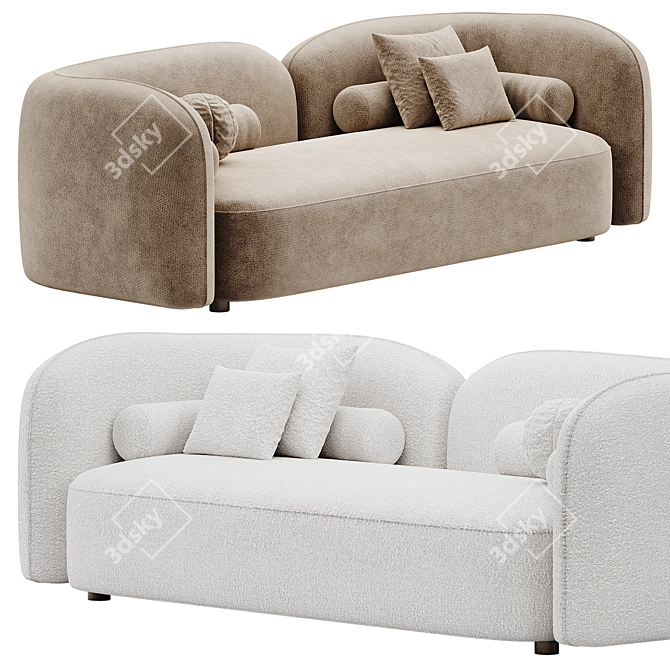 Modern Bodrum Sofa Set 3D 3D model image 1