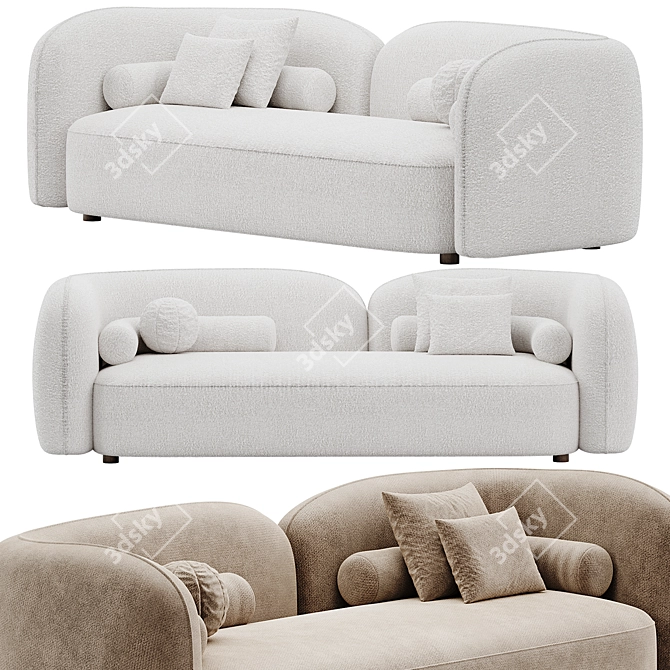 Modern Bodrum Sofa Set 3D 3D model image 2