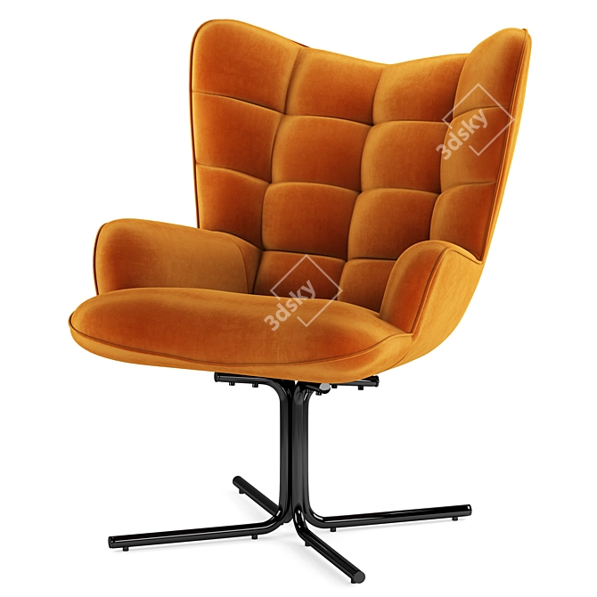 Modern Oscar Armchair 3D Model 3D model image 1