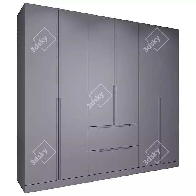 Irvin Bedroom Wardrobe 3D model image 2