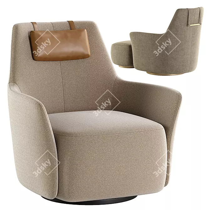 Luxury Alexander Armchair 3D Model 3D model image 5