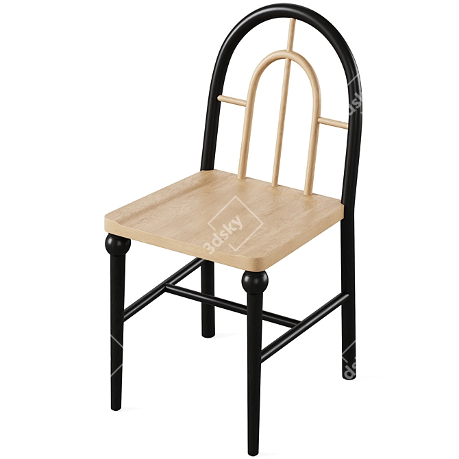 Chic Fern Dining Chair by Anthropologie 3D model image 4