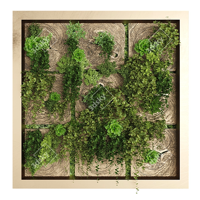 Vertical Garden Wall Panel 3D model image 1